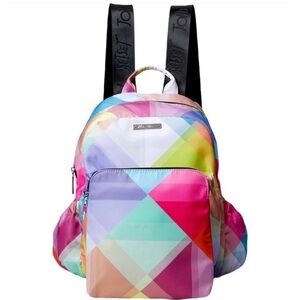 Betsey Johnson Geometric nylon backpack purse NWT